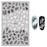 (37 models) Black Lines Fall Nails Stickers