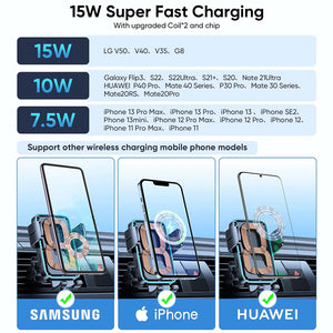 The Minimal One™ 15W LifeHacking™ Car Wireless Charger