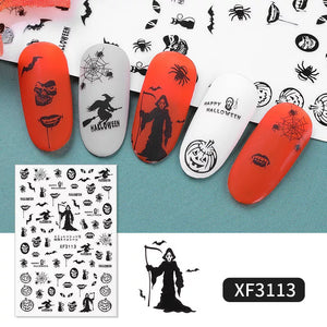 Colorful Halloween Nail Stickers