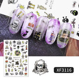 Colorful Halloween Nail Stickers