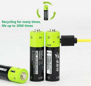 LifeHacker Cable USB Batteries